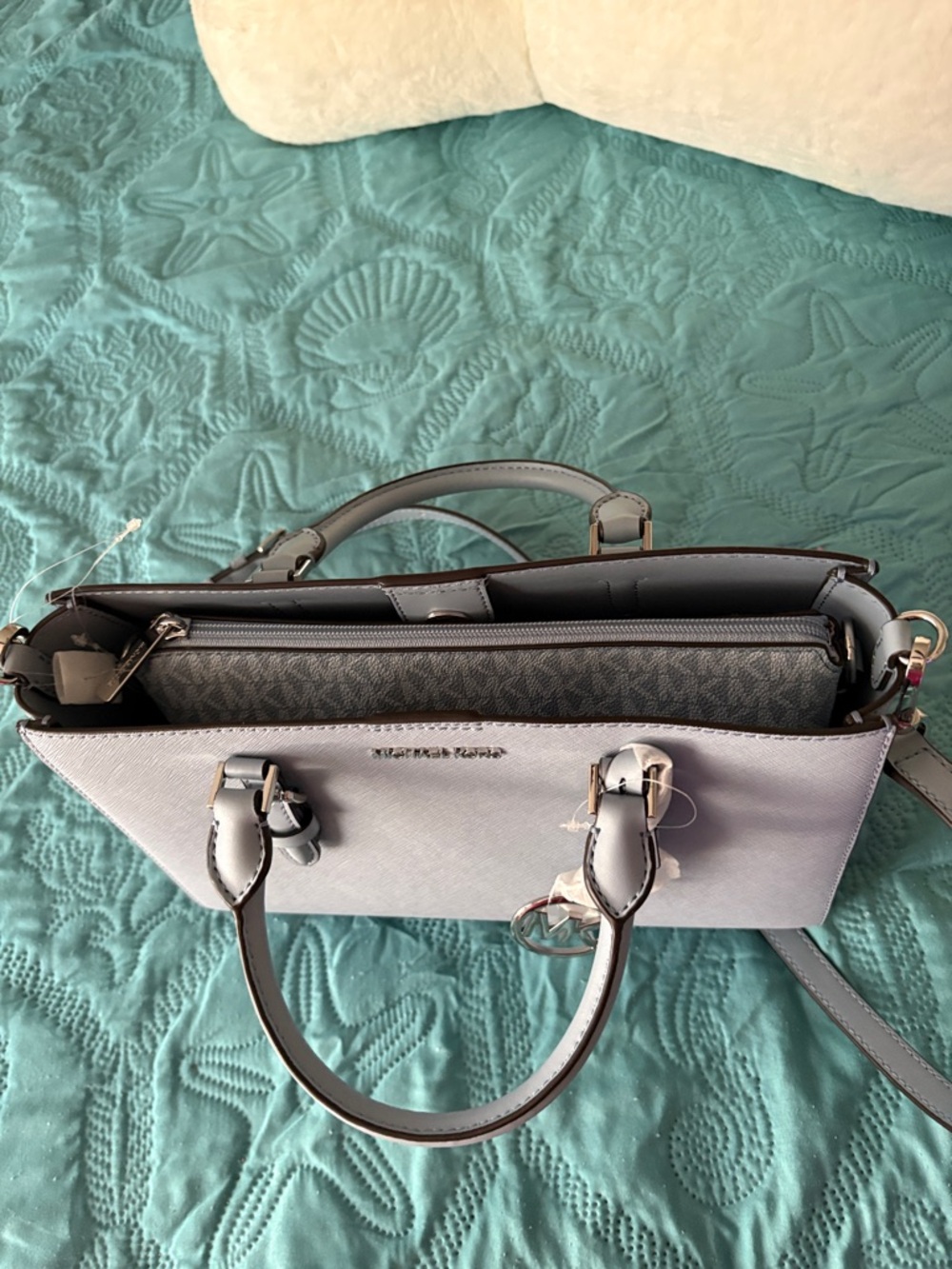 NWOT CHARLOTTE MICHAEL KORS 2 FOR 1 TOTE & MED BAG - Picture 11 of 16